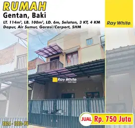 Rumah Bagus 2 Lantai Harga Murah Lokasi Perum Gentan Raya