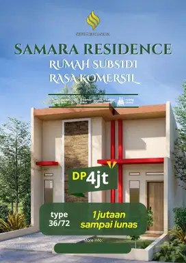 Rumah Subsidi SAMARA RESIDENCE dekat Kampus POLTEKES, UNILA & POLINELA