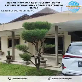 Rumah Induk dan Kost Full Penghuni Murah Strategis di Sananwetan Blita