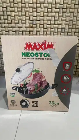 Wajan Maxim Neostone Wok Panci Penggorengan Masak Anti Lengket