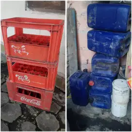 Drigen dan krat tempat minuman