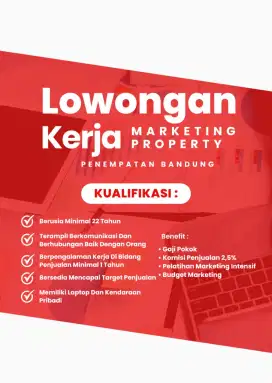 Di Butuhkan Segera Marketing In House