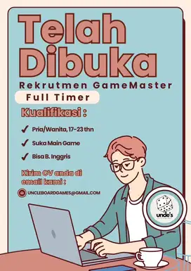 LOWONGAN KERJA GAME MASTER