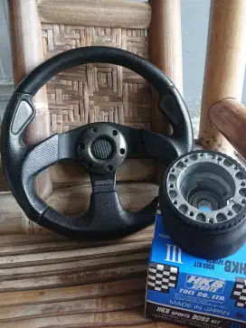 Stir steer mobil racing momo original bonus bosskit HKB original japan