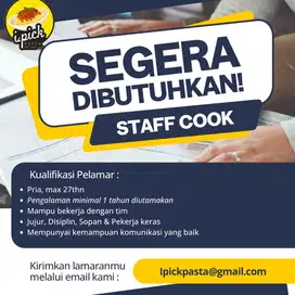 LOKER - STAFF COOK