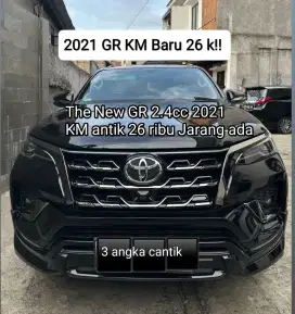 Toyota Fortuner GR 2.4cc AT Kilometer 26K!! Asli ful Ori pajak panjang