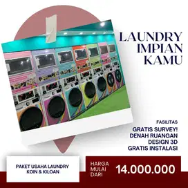 PAKET USAHA LAUNDRY KOIN / COIN DAN TAP KARTU