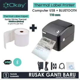 0OKAY D100 BW BL Printer label