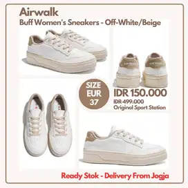 Airwalk Buff Women's Sneakers - Off-White/Beige Size 37 - Sneaker Wani