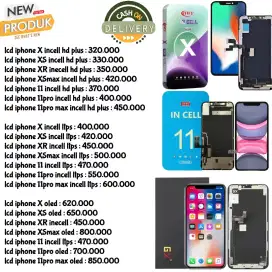 lcd iphone X XS XR XSmax 11 11pro free pasang