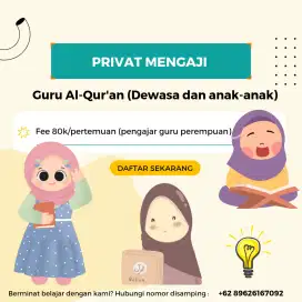 Mencari pekerjaan mengajar Al-Qur'an privat