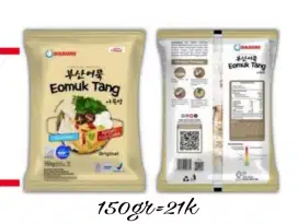 MamaSuka Dasoni Eomuktang 150gr, exp=3 des 2025, packing bubble tebal