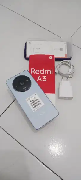 baru 3mingu redmi A3 ram4/128gb msih sperti baru fulset ori normal amn