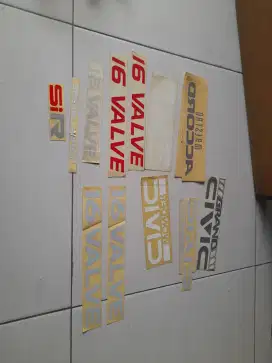 Stiker NOS kaca belakang (