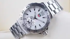 TAG HEUER FORMULA 1 GRANDE DATE STEEL WHITE DIAL 42MM