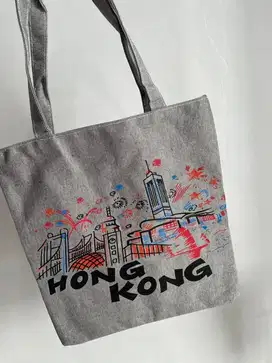 Tas totebag kain hongkong