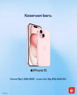 iPhone 15 128 Pink Ready di Erafone Pelaihari Stok terbatas