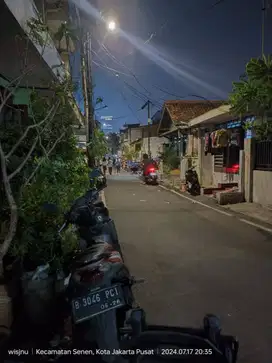 Rumah Hitung Tanah Bisa 4 Lantai Jalan Kembang 2 Kwitang dekat Monas