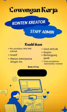 Lowongan Kerja Staff Humas/ Admin