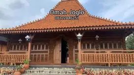 Bangunan Rumah Joglo Gebyok ukir Bahan Kayu Jati