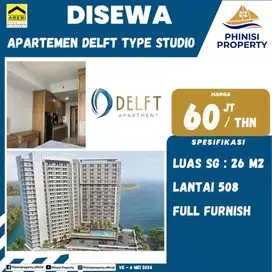 DISEWAKAN APARTEMEN DELFT CPI TYPE STUDIO LANTAI 5 FULL FURNISH