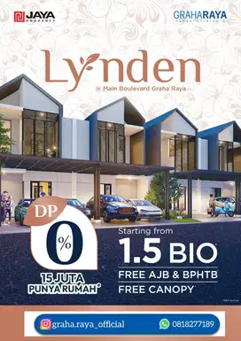 Rumah Skandavian 2 Lantai Tipe Lynden  Melia Hyra Graha Raya Bintaro