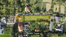 Dijual Tanah 2.000 m2 di Jl. Pantai Saba Selatan Gianyar.