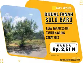 Dijual Tanah Kavling Solo Baru, siap bangun, lokasi premium