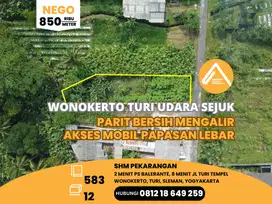 Jual Tanah Pekarangan Turi Wonokerto Udara Sejuk Parit Bersih Mengalir