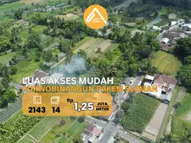 Jual Tanah Pakem Pulowatu Akses Mudah Harga Murah View Gunung Sawah