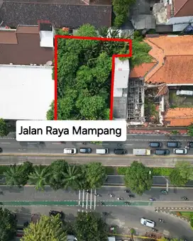 Termurah lahan mampang pinggir jalan strategis harga Njop