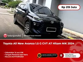 LIKE NEW !! TOYOTA AVANZA G CVT 2024 / 2025 HITAM