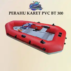 Perahu Karet Rescue Banjir Mancing Bahan PVC AQUASI BT 300 Kap 4 Orang