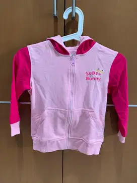 Jaket Bunny anak - pink