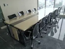 meja meeting kantor 4mtr