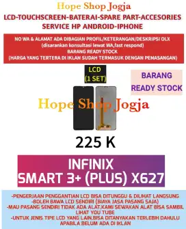 Service HP-Baterai-Touchscreen-LCD Infinix Smart 3+(plus)/X627
