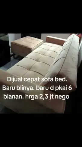 Dijual cepat sofa bed.