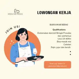 Lowongan kerja kedai mie