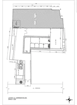 Disewakan gudang 850m2 Jln. Caringin