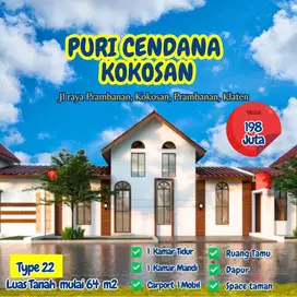 RUMAH MURAH BISA KPR DI PRAMBANAN DP MULAI 10%