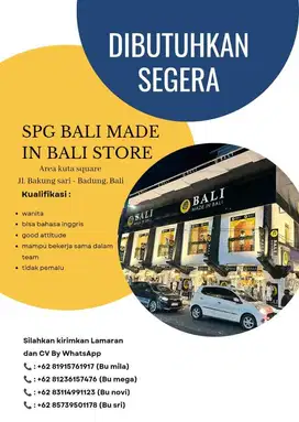 SPG WANITA BALI MADE IN BALI