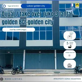 Dijual Atau Take Over Murah Ruko 3 Lantai Golden Bci Golden City