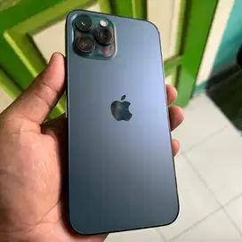 iphone  12 pro max promax pm 256gb blue biru FULLSET ORIGINAL