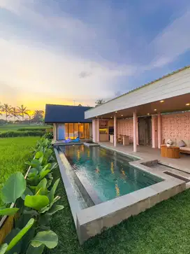 VILLA VIEW SAWAH CANTIK 2 KAMAR TIDUR DI UBUD - BALI