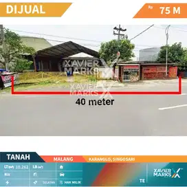 Dijual Lahan Luas Sangat Strategis Di Poros Jl Perusahaan Raya, Malang