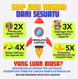 dibutuhkan SALES DAN PRODUKSI