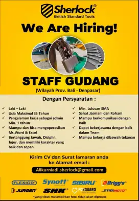 Loker Staff Gudang