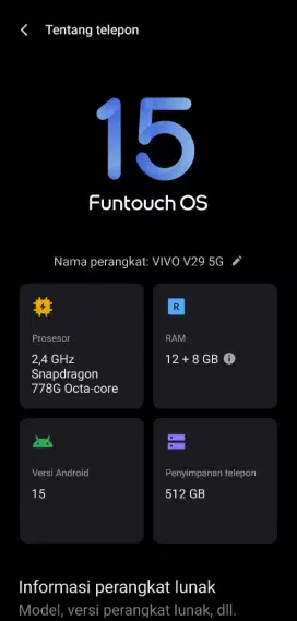 vivo v29 5G 12+8 512 rom