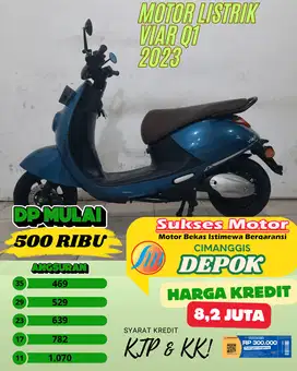 MOTOR LISTRIK VIAR Q1 TAHUN 2023 PROMO DP 500 RIBU BISA LANGSUNG PAKAI