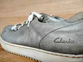 sepatu Kulit Clarks Grey Original